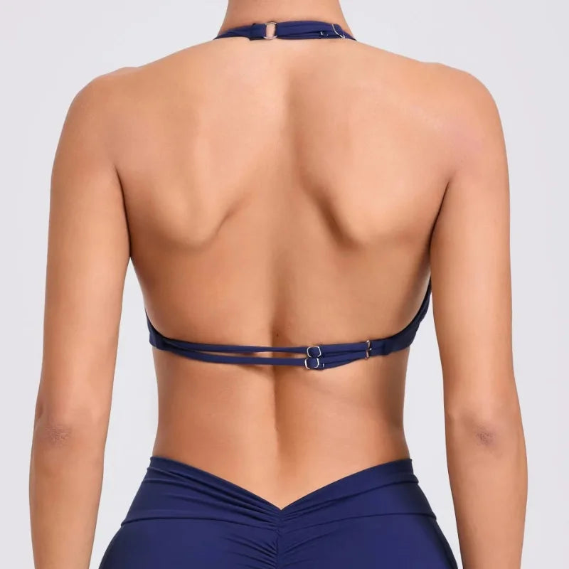 Sport Bra 2025 New Sports Women Yoga Set Clothers GYM Crop Top Home Fitness Workout Underwear Dancing Vest Running Bike Shirt - IRON GODDESS
