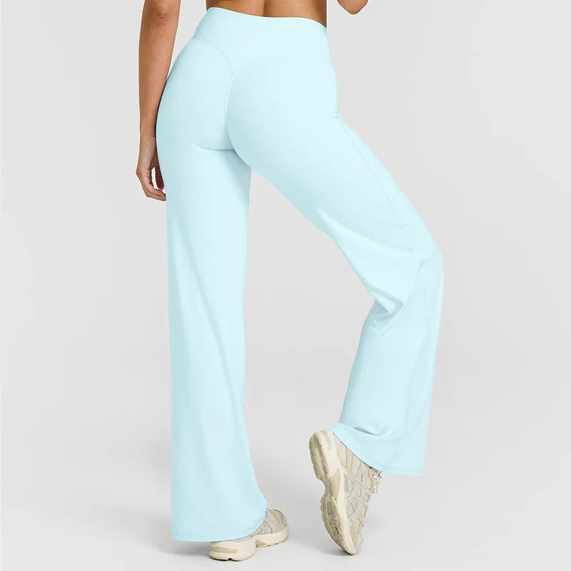Oner Active Women's Soft Motion Straight Leg Pants Mid-Waist Yoga Legging GYM Pilates Running Sport Trousers - IRON GODDESS