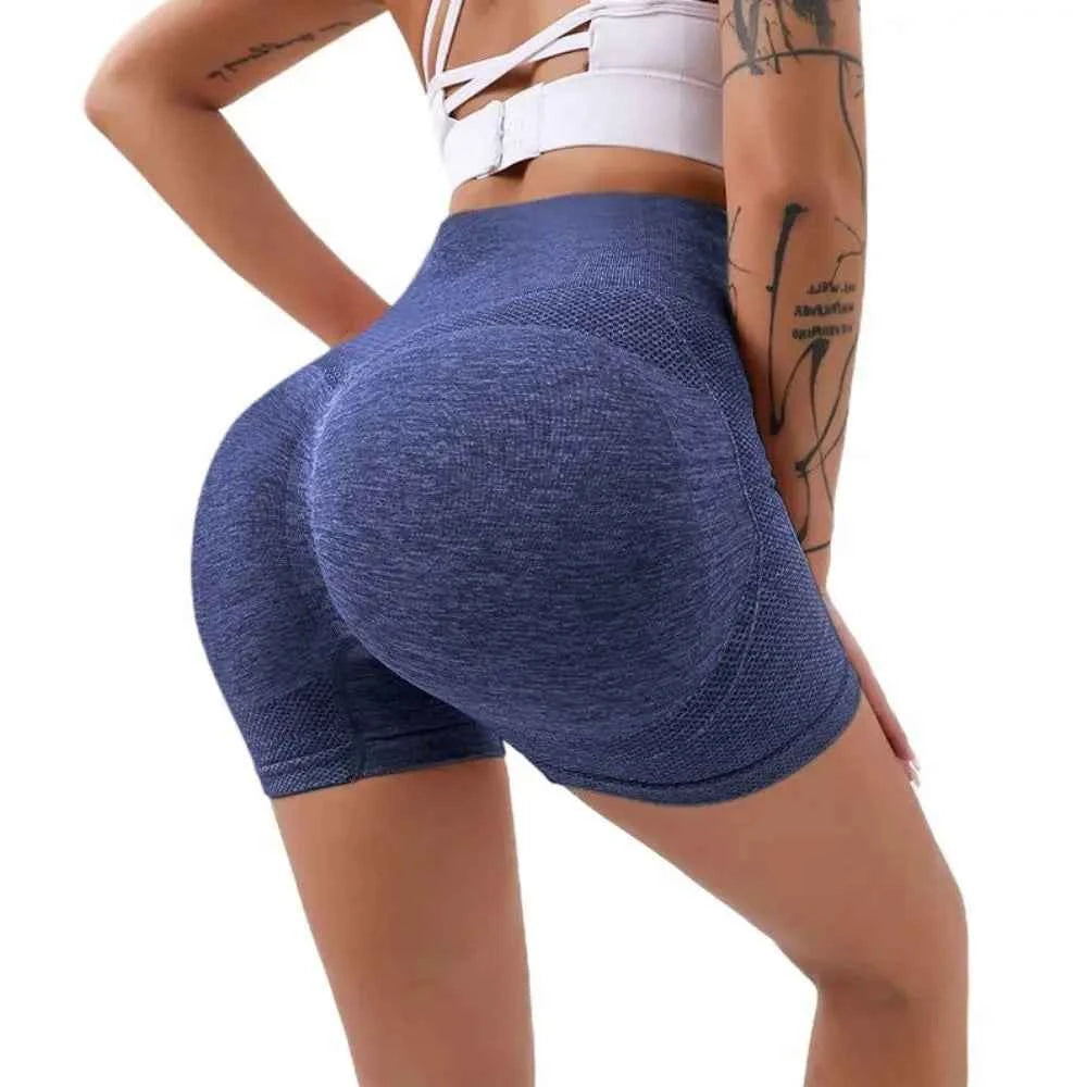 Seamless High Waist Slim Fit Yoga Shorts for Women