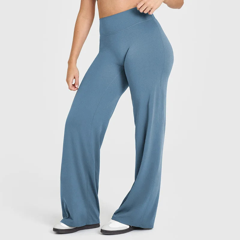 Oner Active Women's Soft Motion Straight Leg Pants Mid-Waist Yoga Legging GYM Pilates Running Sport Trousers - IRON GODDESS
