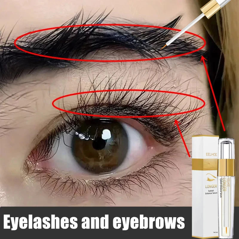 Fast Eyelash Growth Serum 5 Days Natural Eyelash Enhancer Longer Fuller Thicker Lashes Treatment New Products Eye Care Makeup ﻿ - IRON GODDESS