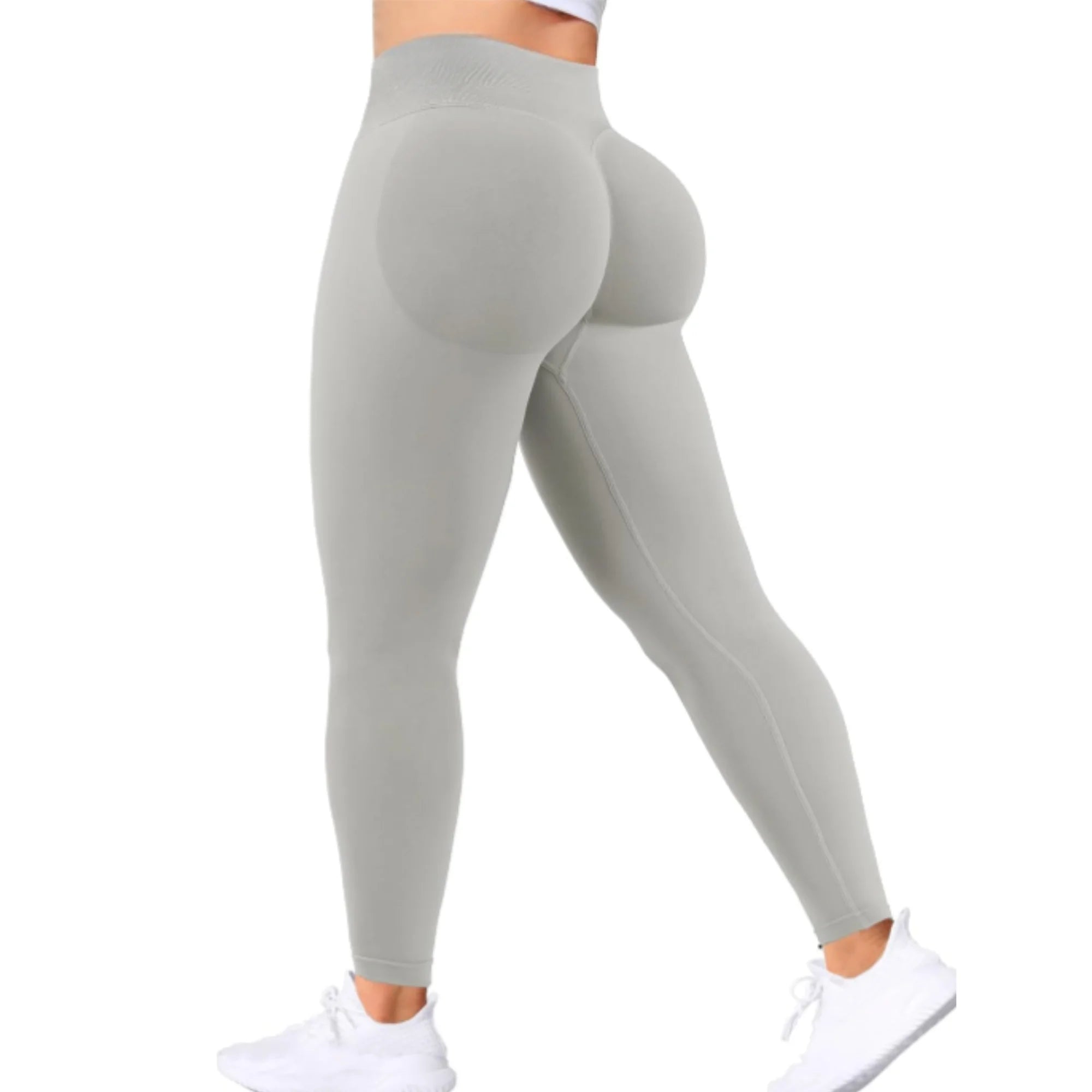 Seamless Women Solid Waist Yoga Pants Three-section Waist Sexy Hip-lifting Tight Sports Pants Fitness Exercise Yoga Pants - IRON GODDESS
