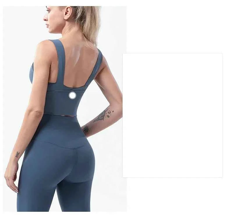 Naked-Feel Yoga Set Yoga Leggings Set Women Fitness Suit For Yoga Clothes High Waist Gym Sexy Sport Wear Outdoor Active Bras👚👚