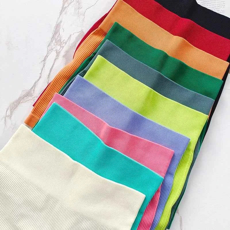 HighWaist Soft Yoga Workout Running Cycling Shorts