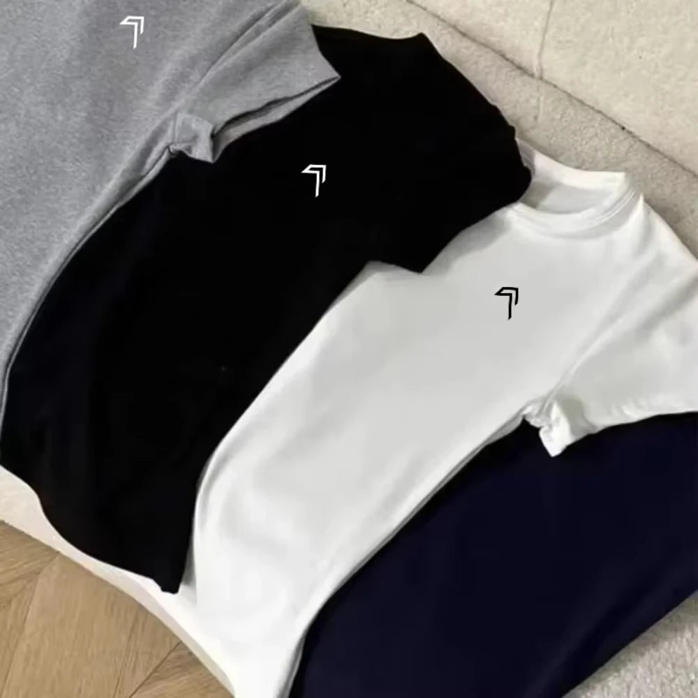 2025 Summer Oner Active Fashion Women's T-shirtbasic Short-sleeved Pure Cotton New Printed Round-neck T-shirtnew Top T-shirt Tee - IRON GODDESS