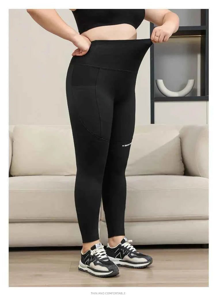 Plus Size Shark Pants HighWaisted ButtLifting Yoga Tights