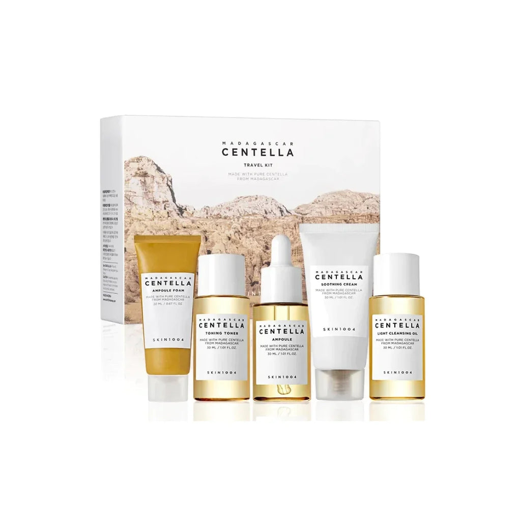 Madagascar Centella Travel Set Essential Soothing Skincare Routine - IRON GODDESS
