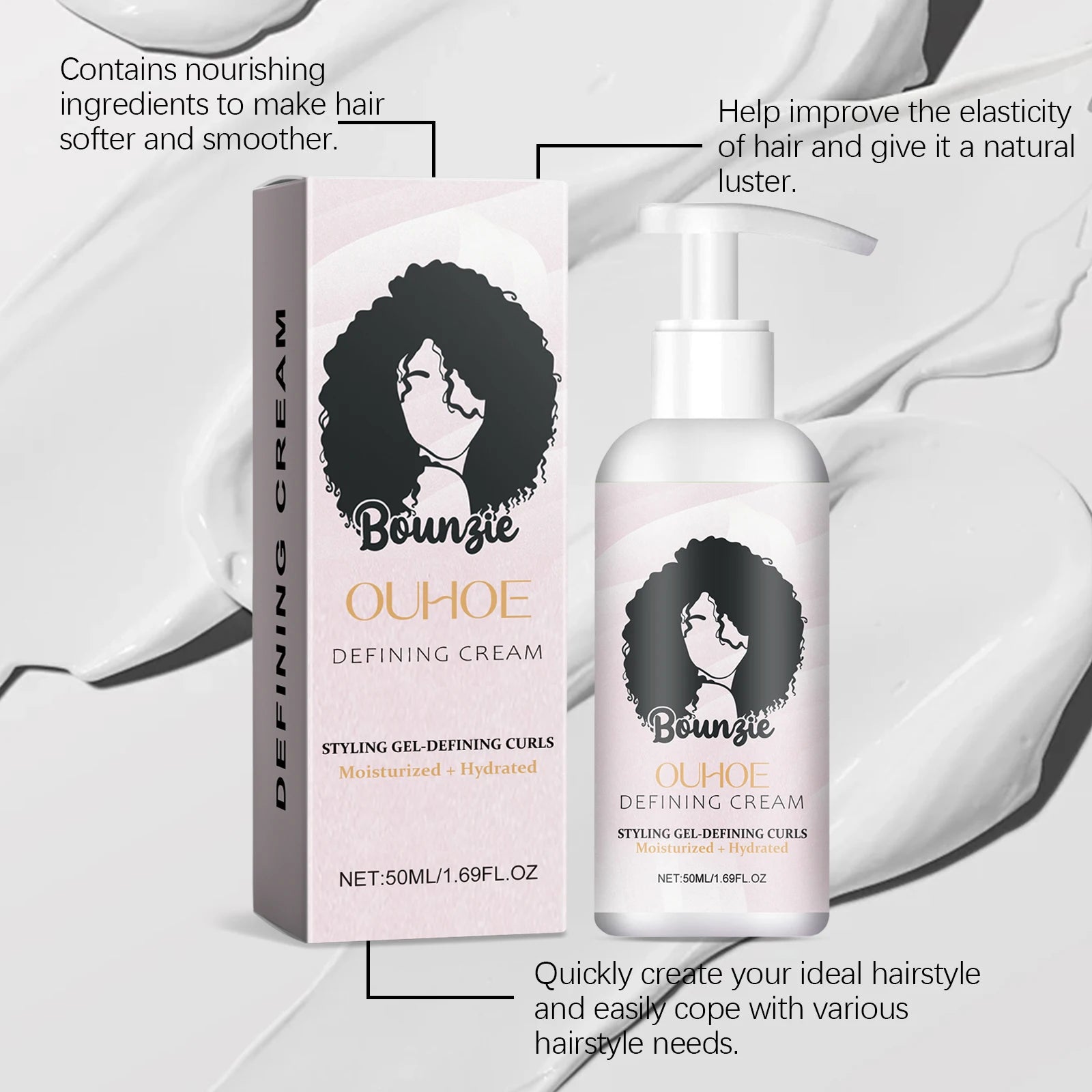Nourishing Curl Elastin Hydrate Style Prevent Damage - IRON GODDESS