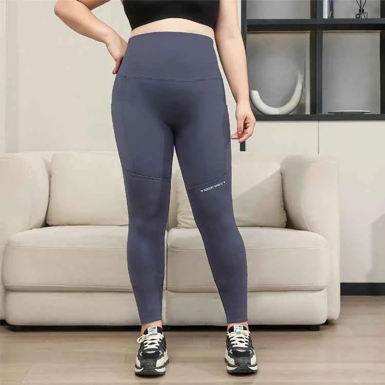 Plus Size Shark Pants HighWaisted ButtLifting Yoga Tights