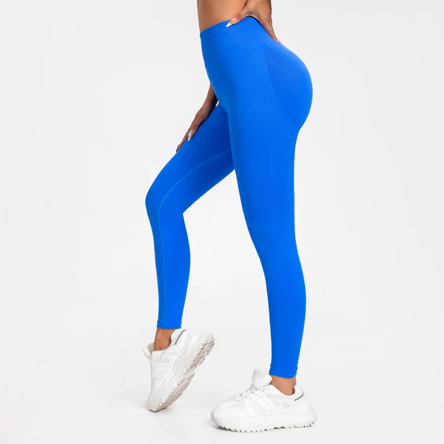 NCLAGEN Impact Leggings Women Seamless Sports Yoga Pants Low Ribbed Band Gym clothes Fitness Workout wear Scrunch Bum Tights - IRON GODDESS