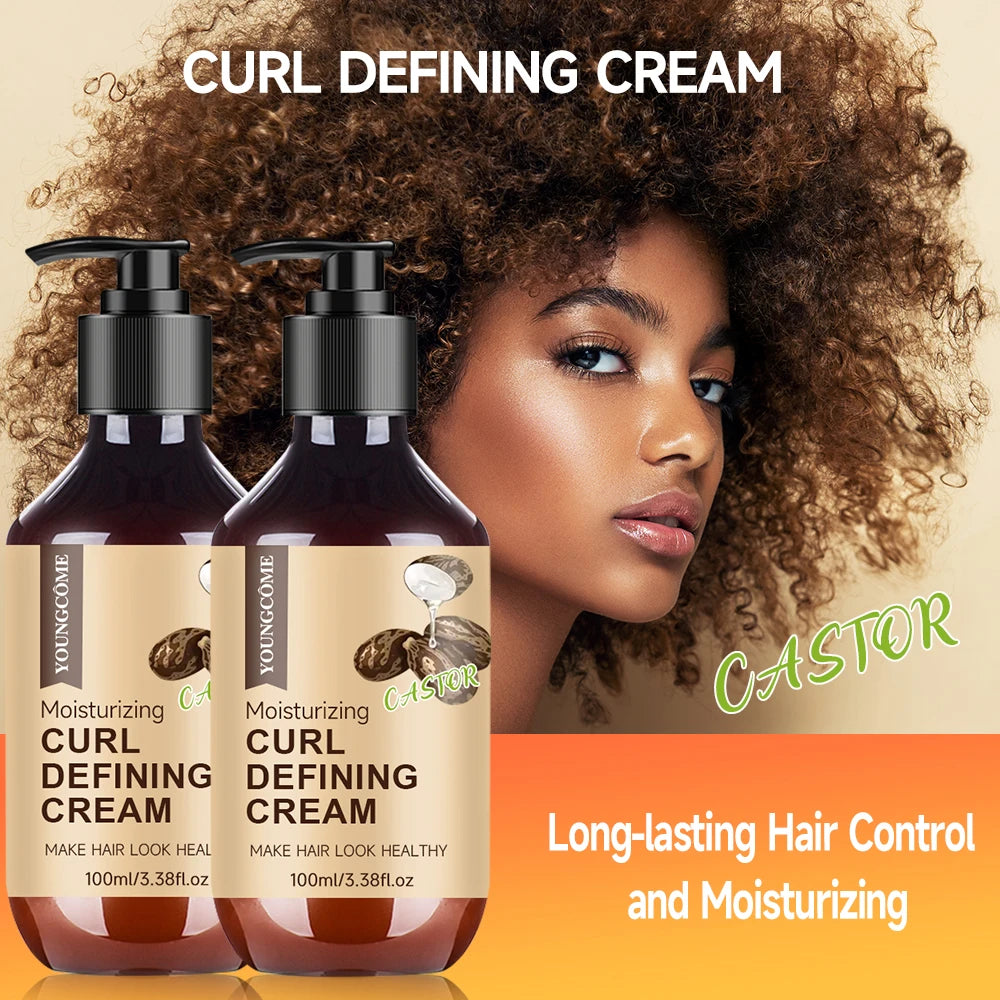Castor Oil Curl Activator Defined HumidityResistant NonGreasy Coils - IRON GODDESS