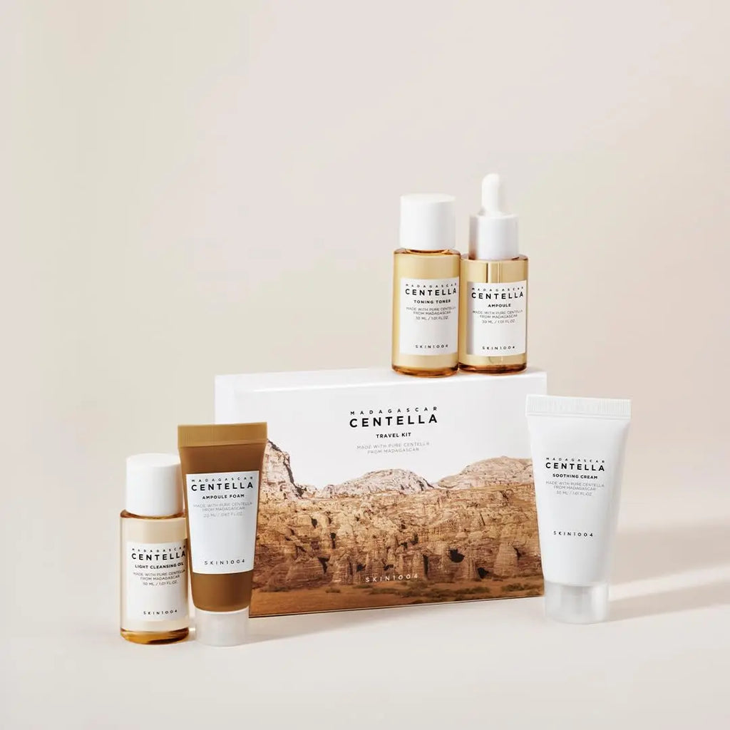 Madagascar Centella Travel Set Essential Soothing Skincare Routine - IRON GODDESS