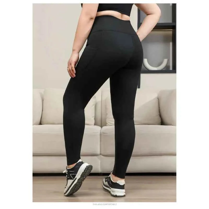 Plus Size Shark Pants HighWaisted ButtLifting Yoga Tights