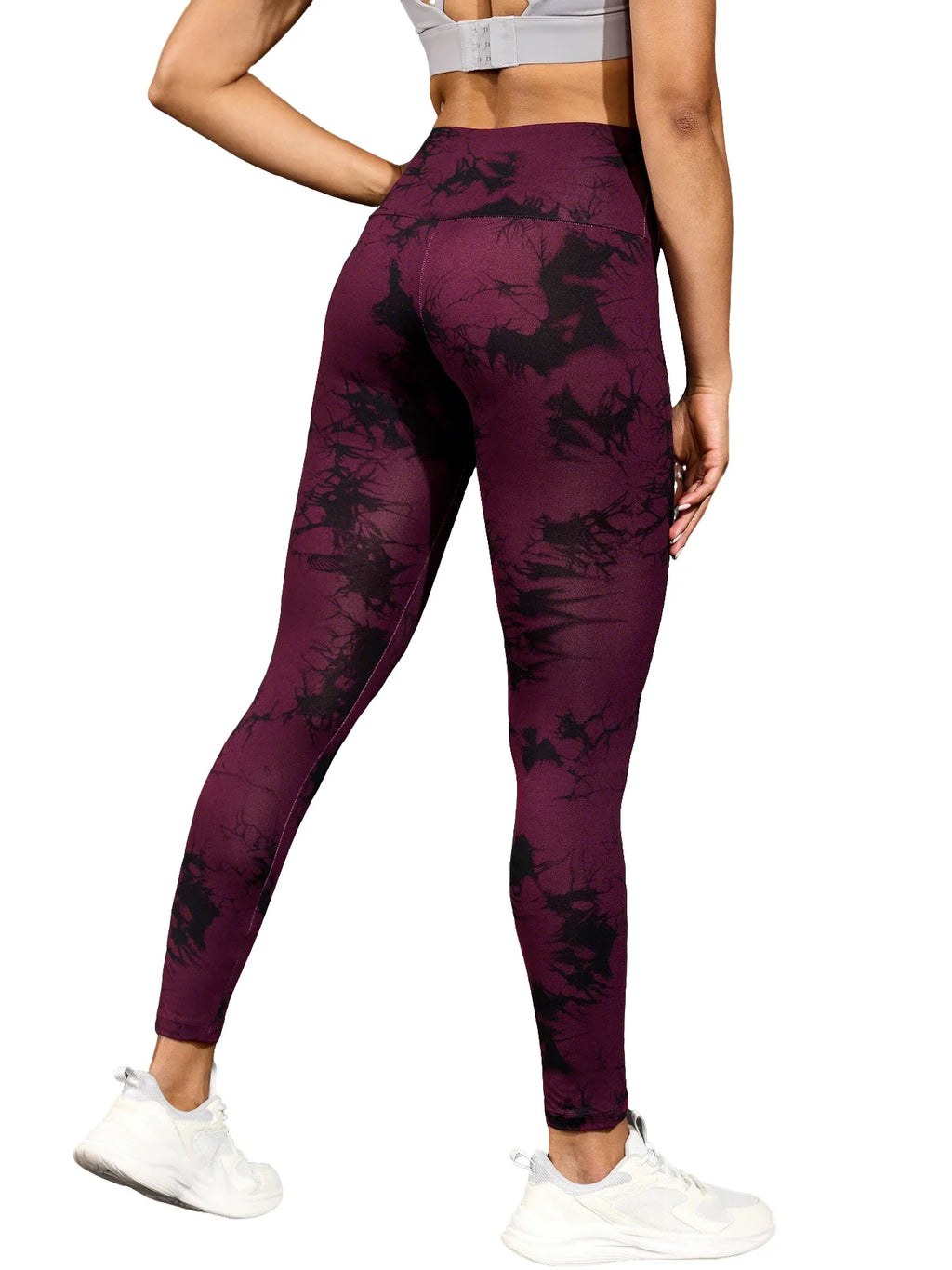 UltraSoft Tie Dye High Waisted Yoga Workout Leggings - IRON GODDESS
