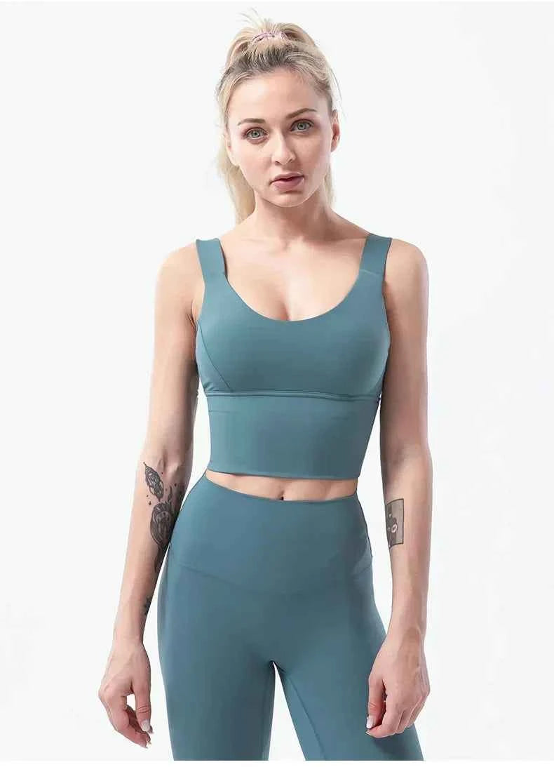 Naked-Feel Yoga Set Yoga Leggings Set Women Fitness Suit For Yoga Clothes High Waist Gym Sexy Sport Wear Outdoor Active Bras👚👚