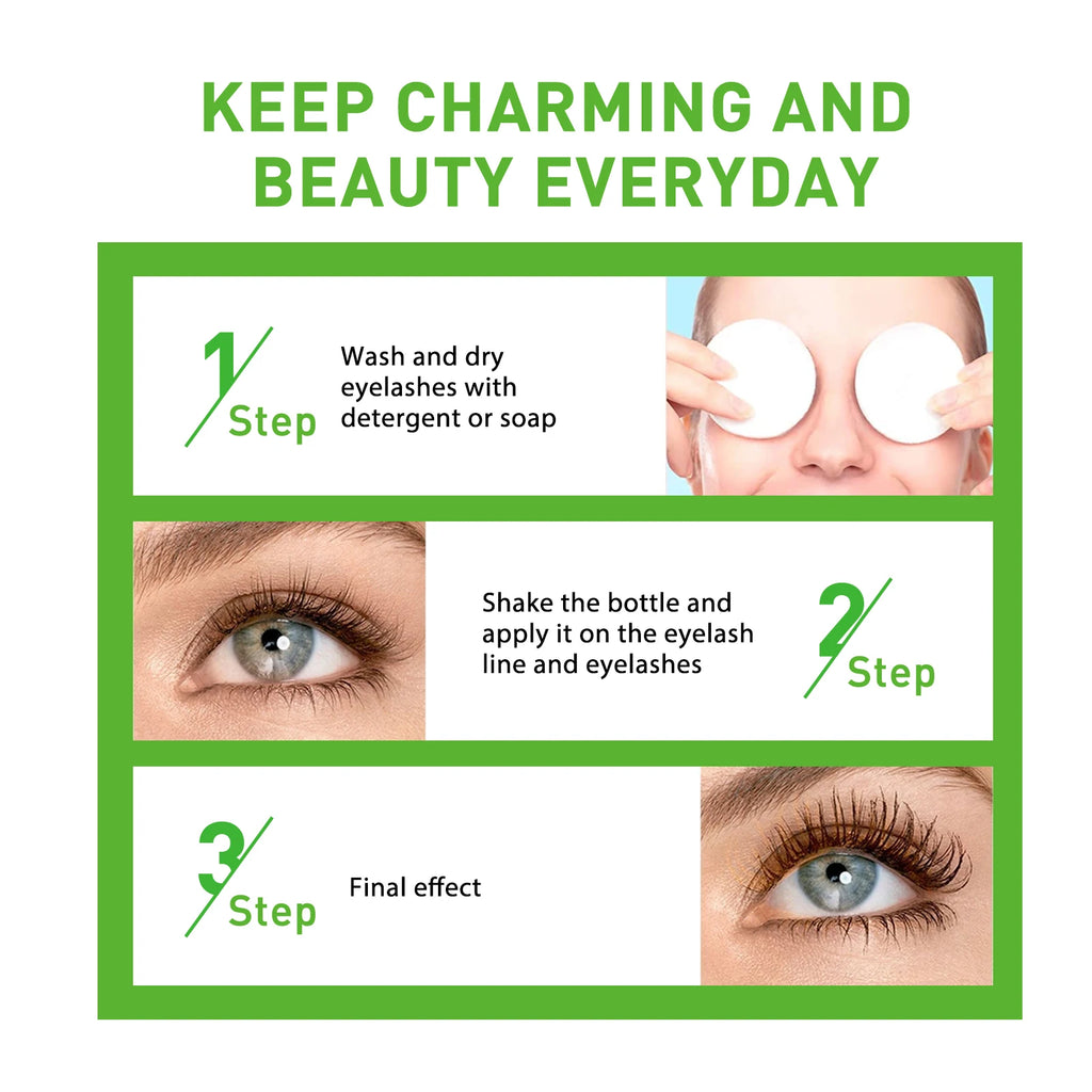 Castor Oil Eyelash Growth Serum With Brush Multipurpose Hair Eyebrow Eyelash Growth Thick Essence Nourishing Moisturize Liquid - IRON GODDESS