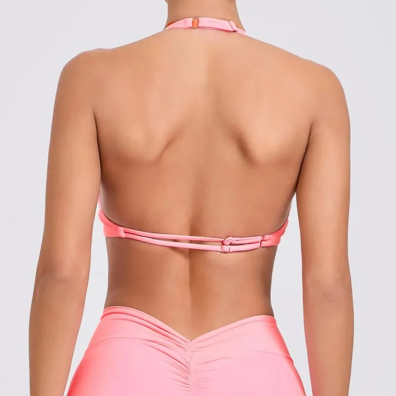 Sport Bra 2025 New Sports Women Yoga Set Clothers GYM Crop Top Home Fitness Workout Underwear Dancing Vest Running Bike Shirt - IRON GODDESS