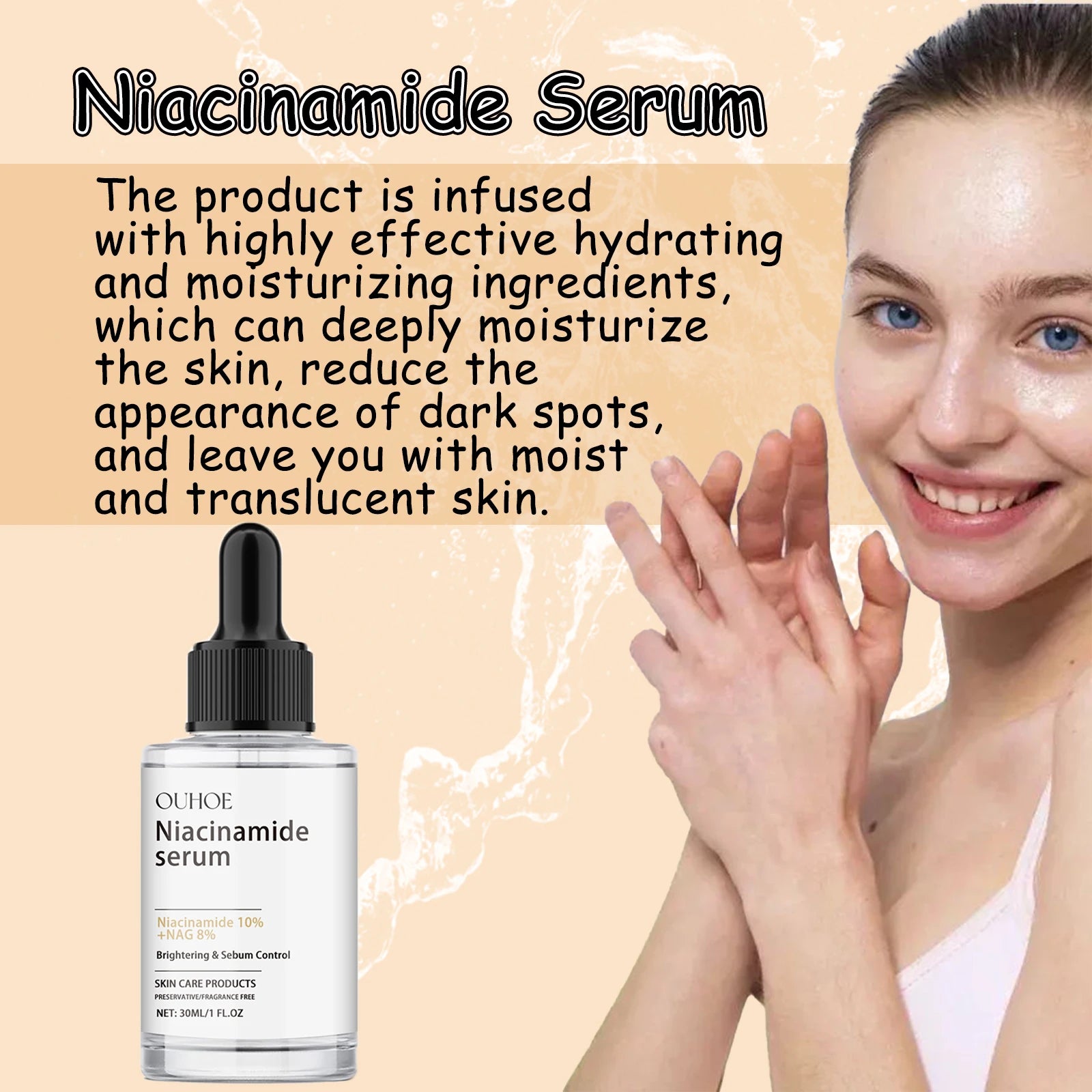 Firming Brightening Face Serum Hydrates Renews Controls Oil - IRON GODDESS
