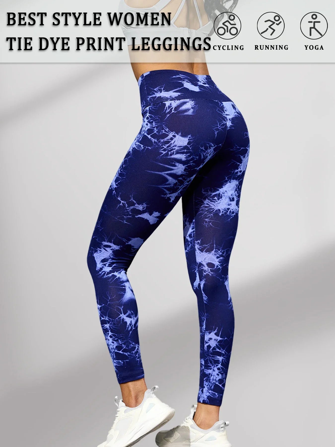 UltraSoft Tie Dye High Waisted Yoga Workout Leggings - IRON GODDESS