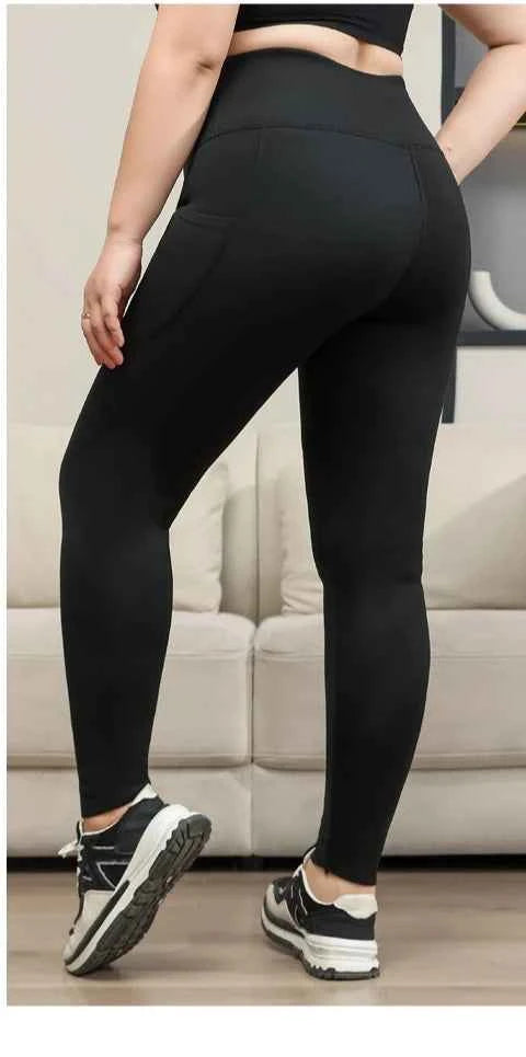 Plus Size Shark Pants HighWaisted ButtLifting Yoga Tights