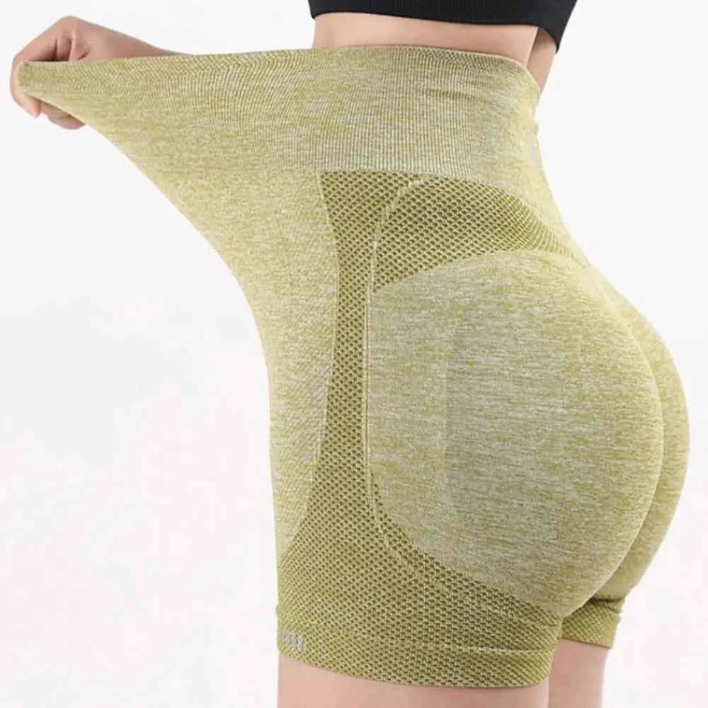 Comfortable Slim Fit Women Yoga Shorts High Waist Lift Butt Fitness Leggings Breathable Elastic Sports Underwear Gym