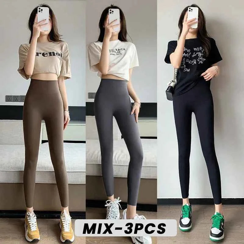 Seamless HighWaisted Yoga Fitness Gym Leggings