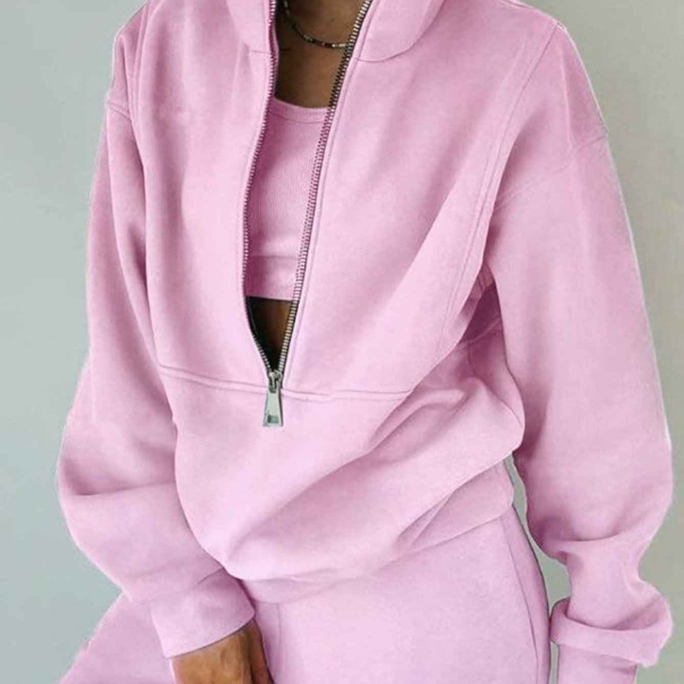 2025 Spring European and American Women'S Clothing Two-piece Sweater Fleece s Street Casual Fashion Suit Women, Streetwear Set, Casual Wear, Modern Streetwear, Trendy Fashion, Cozy Knitwear