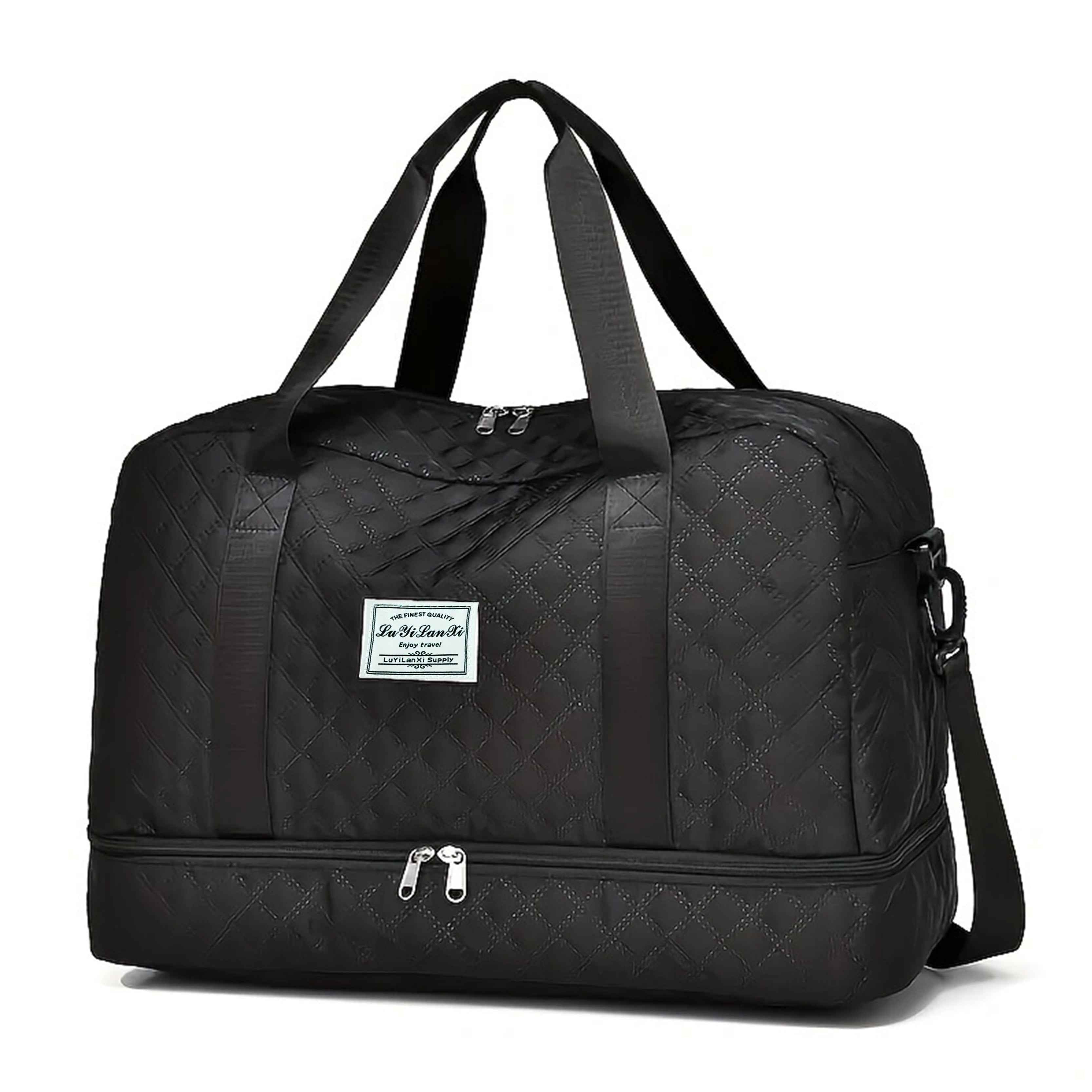 [Luxury Tote Bag] Luxury Oversized Tote Bag | Stylish and Practical Compartment Design, Multi-Functional Carry with Wet-Dry Separation and Convenient Side Pocket, Suitable for Travel and Fitness Activities