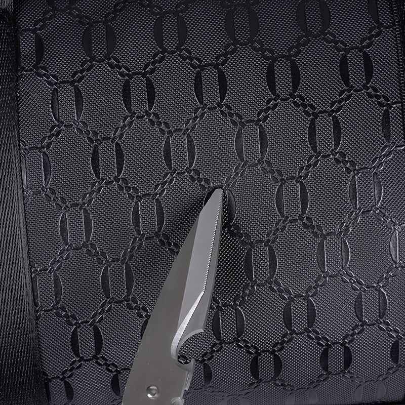 Men'S Large Tote Bag - Stylish Black Synthetic with Adjustable Shoulder Straps, Multiple Compartments & Tassel Detail, Perfect for Gym, Travel, and Everyday Use, Gym Bag, Versatile Carryall, Sleek Design, Durable Construction, Tote Bag Men, Travel Luggage