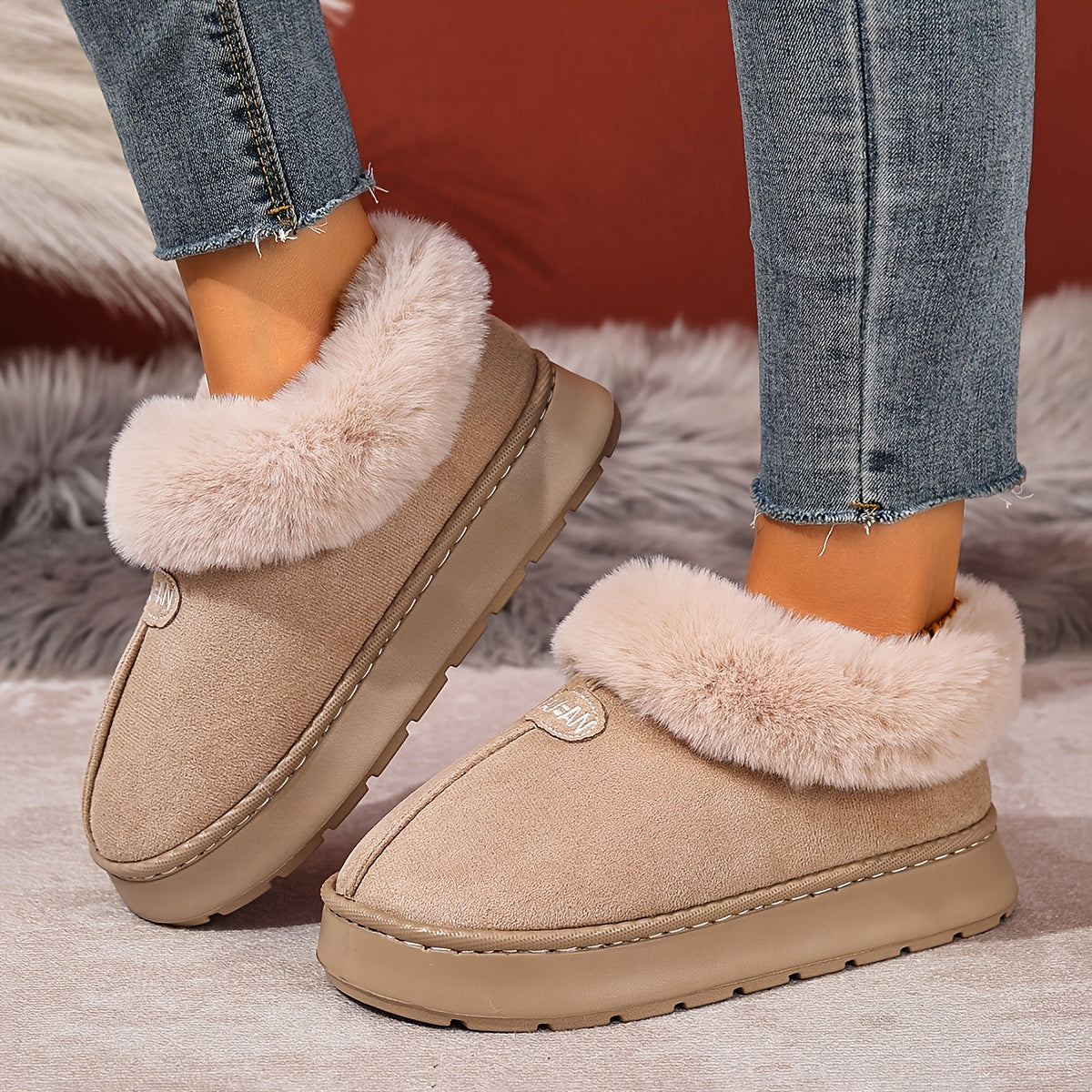 Cozy Plush Home Slippers Warm NonSlip CloudSoft Comfort - IRON GODDESS