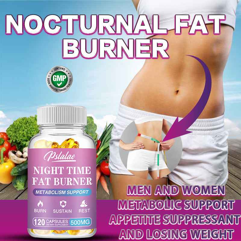 Night Time Fat Burner - Appetite Suppressants - Night-Time Fat Burner for Women & Men - Metabolism Booster Weight Loss Pills Menopausal use, feminine care,Regulate ph balance -120pcs