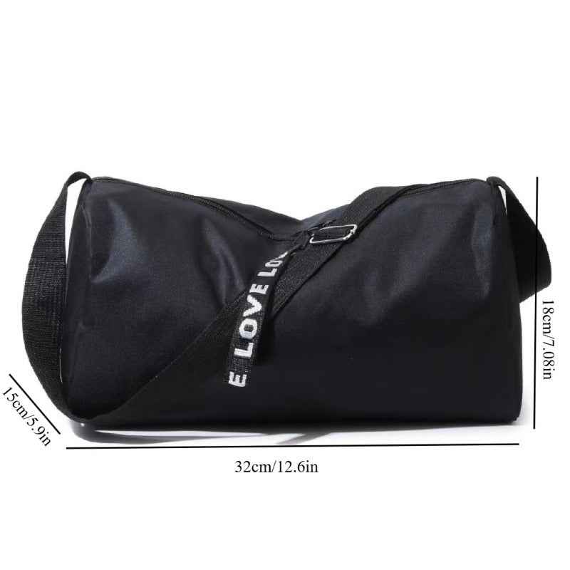 Men'S & Women'S Outdoor Fitness Yoga Bag - Large Capacity Multifunctional Sports Storage with Adjustable Nylon Straps, Durable Polyester for Gym, Training, Travel - Black, Versatile Carryall, Sleek Design, Sturdy Construction