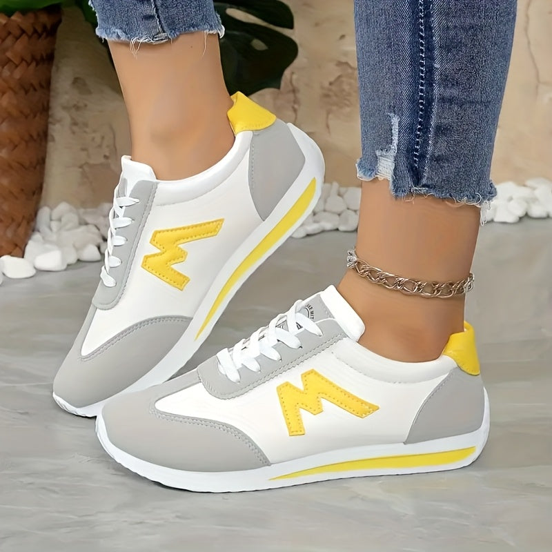 Chic MultiAccent Lightweight Casual Sneakers - IRON GODDESS