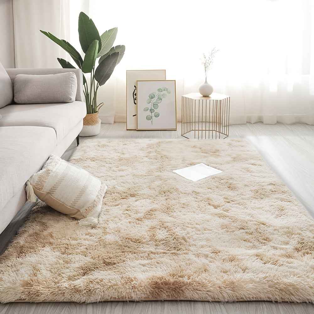 [Floor for Bedside] 1pc Soft Shaggy Plush Area Rugs | Non Slip Fluffy for Living Room Bedroom Nursery, Indoor Decor
