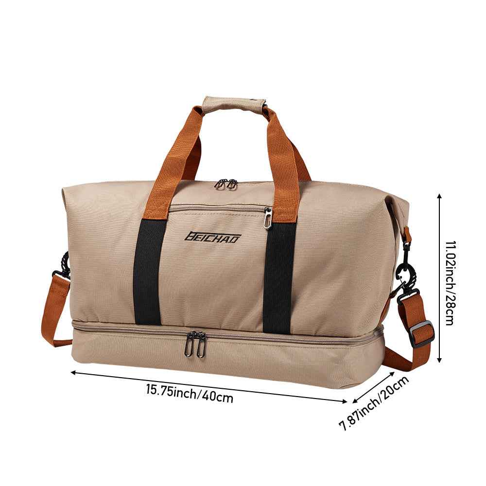 Ladies/Men'S Large Capacity Travel Luggage, Sports Luggage, Gym Handbag, Weekend Shoulder Bag, Overnight Bag, Lightweight Sports Travel with Shoes, Cabin Shoulder Bag, Handbag