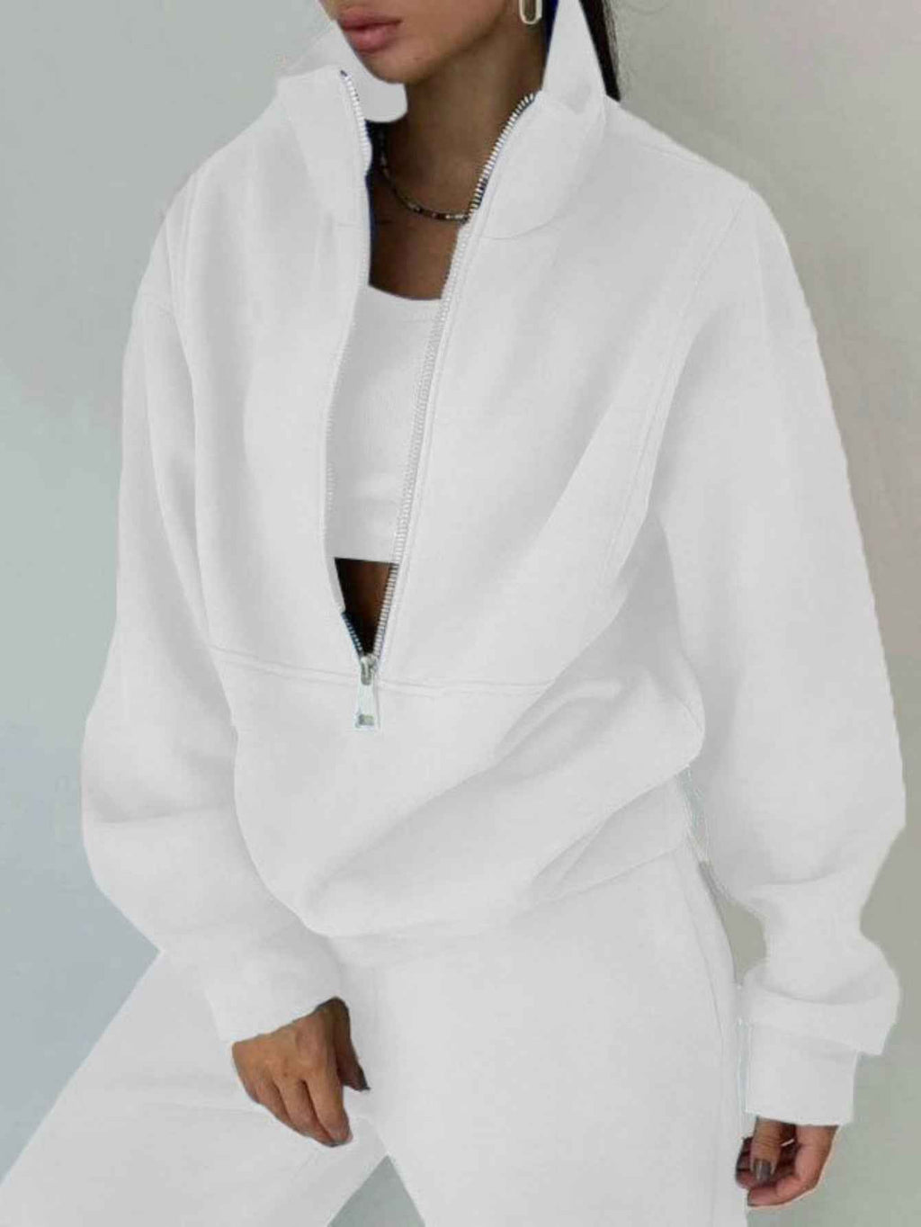 2025 Spring European and American Women'S Clothing Two-piece Sweater Fleece s Street Casual Fashion Suit Women, Streetwear Set, Casual Wear, Modern Streetwear, Trendy Fashion, Cozy Knitwear