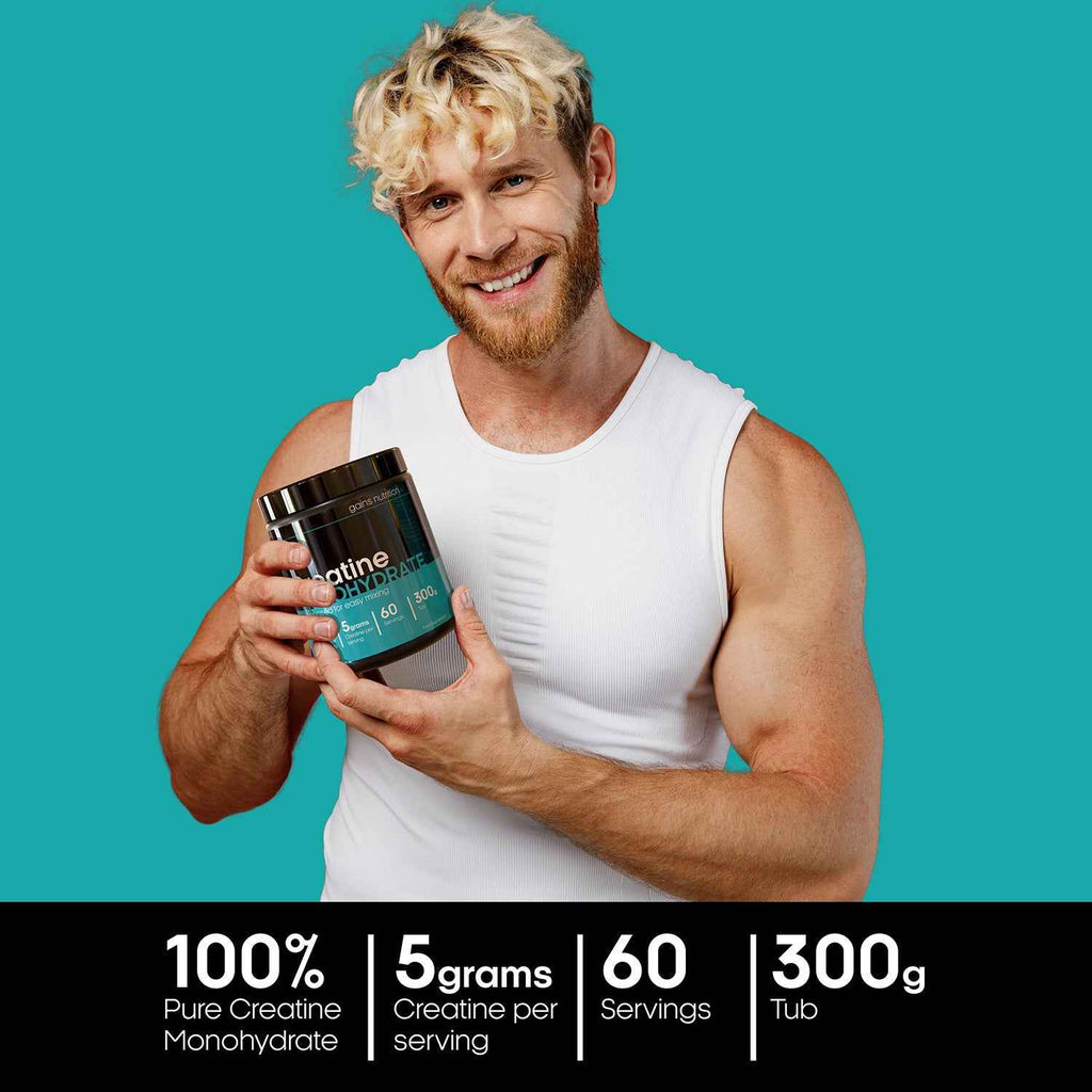 Creatine Powder | High Strength Creatine Monohydrate Powder - 5g per Serving | Unflavoured Filler Free Creatine-Monohydrate | Gluten Free