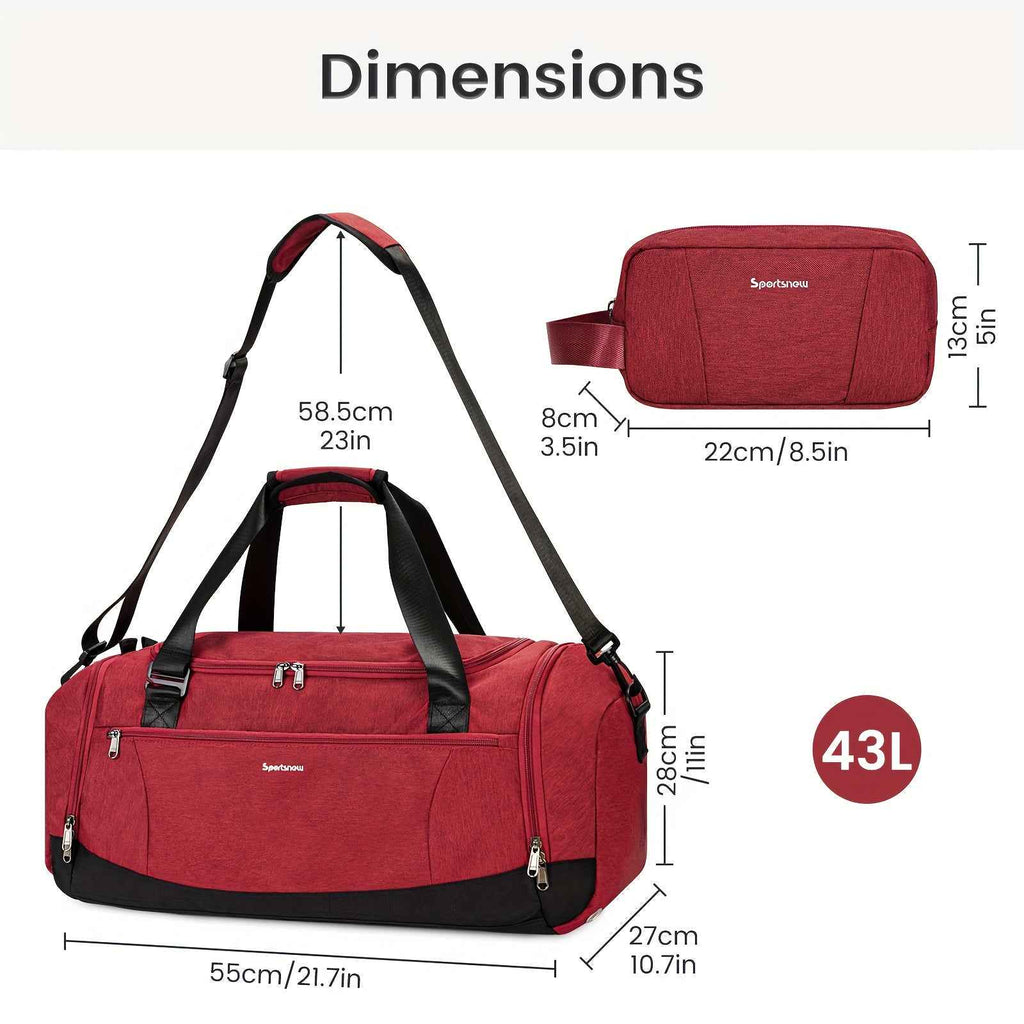 Portable Gym Travel Tote Bag Large Capacity Multi-functional Layered Design Essential for Fitness And Business Trips Unisex Thickened And Material Independent Shoe Compartment Side Pockets Foldable Portable Business And Casual Tote Bag Christmas Gift