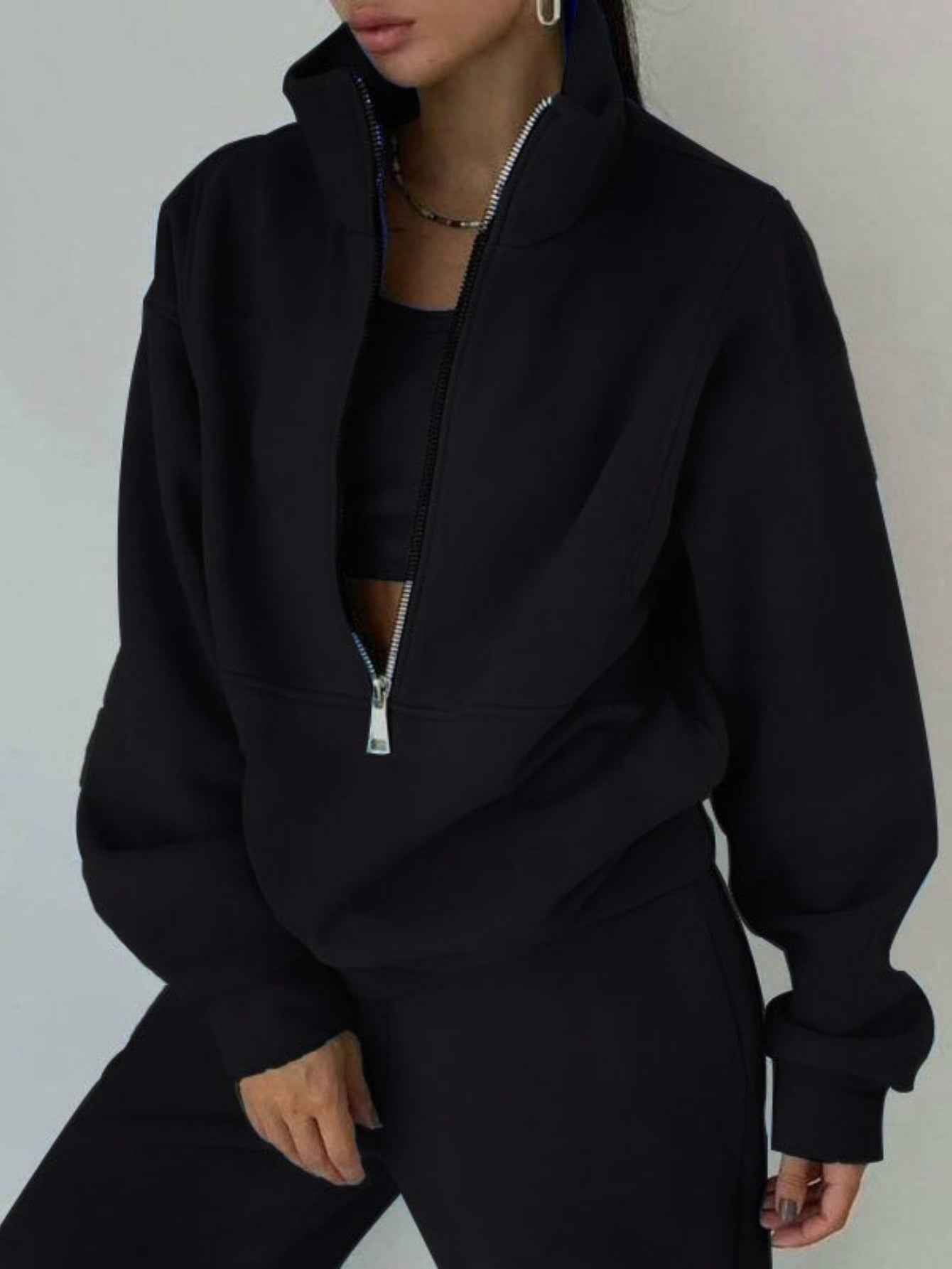 2025 Spring European and American Women'S Clothing Two-piece Sweater Fleece s Street Casual Fashion Suit Women, Streetwear Set, Casual Wear, Modern Streetwear, Trendy Fashion, Cozy Knitwear