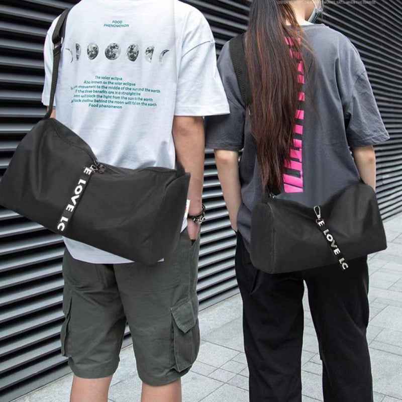 Men'S & Women'S Outdoor Fitness Yoga Bag - Large Capacity Multifunctional Sports Storage with Adjustable Nylon Straps, Durable Polyester for Gym, Training, Travel - Black, Versatile Carryall, Sleek Design, Sturdy Construction