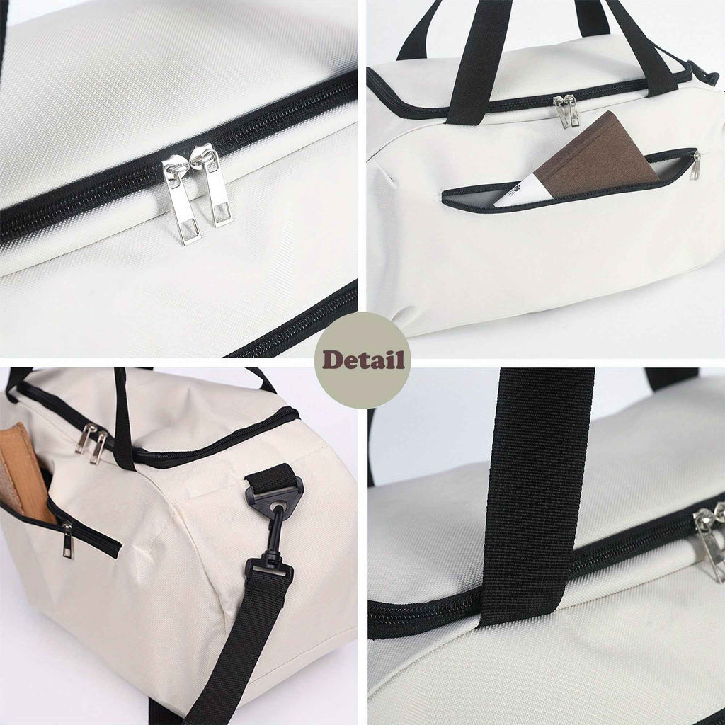 Duffel Bag with MILANO Pattern, Essential Handbag for The Gym, Reinforced Double Handles, Lightweight Oxford Fabric, Suitable for Yoga and Fitness, Machine Washable, Travel Bag, for Teenager
