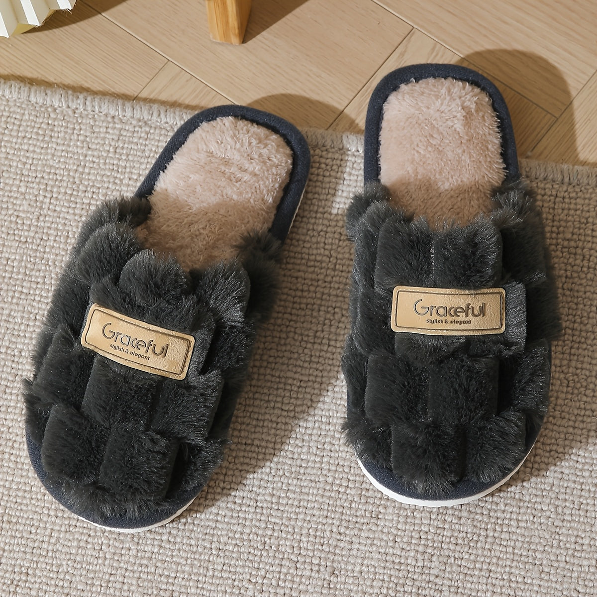 Cozy Plush Womens Slippers Warm NonSlip Comfort - IRON GODDESS