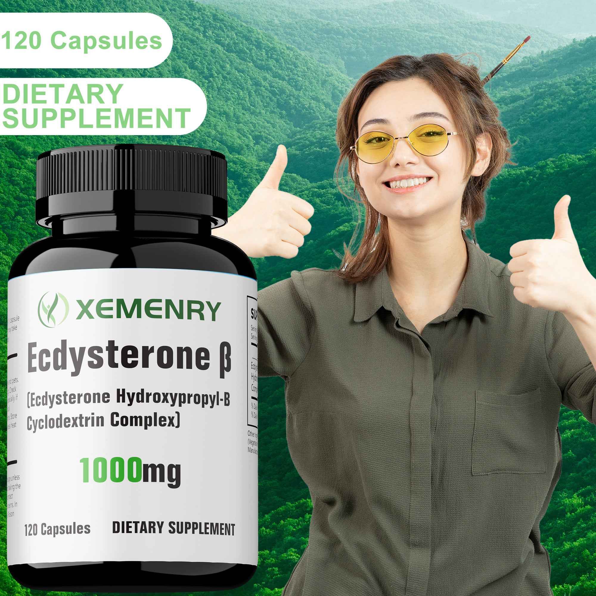 Men's Energy Capsules - Muscle Mass, Ecdysterone Supplement 120 Capsules, Fitness Enhancement, Strength Training, Convenient Dosage, Easy To Take, Highquality Ingredients, Pure Formula, Anabolic Support, Bodybuilders, Active Men
