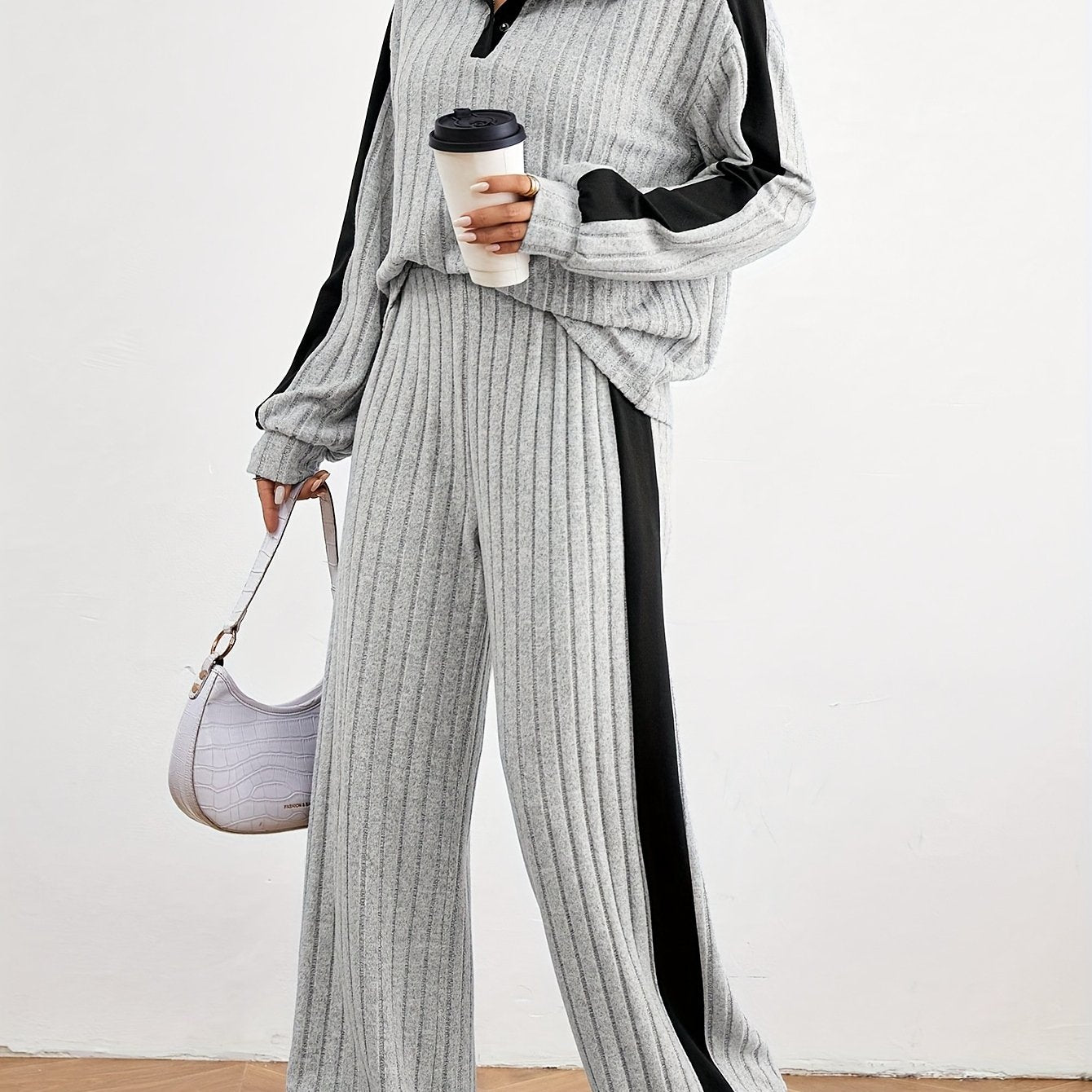 Effortless Chic Womens Casual Loungewear Sweat Set - IRON GODDESS