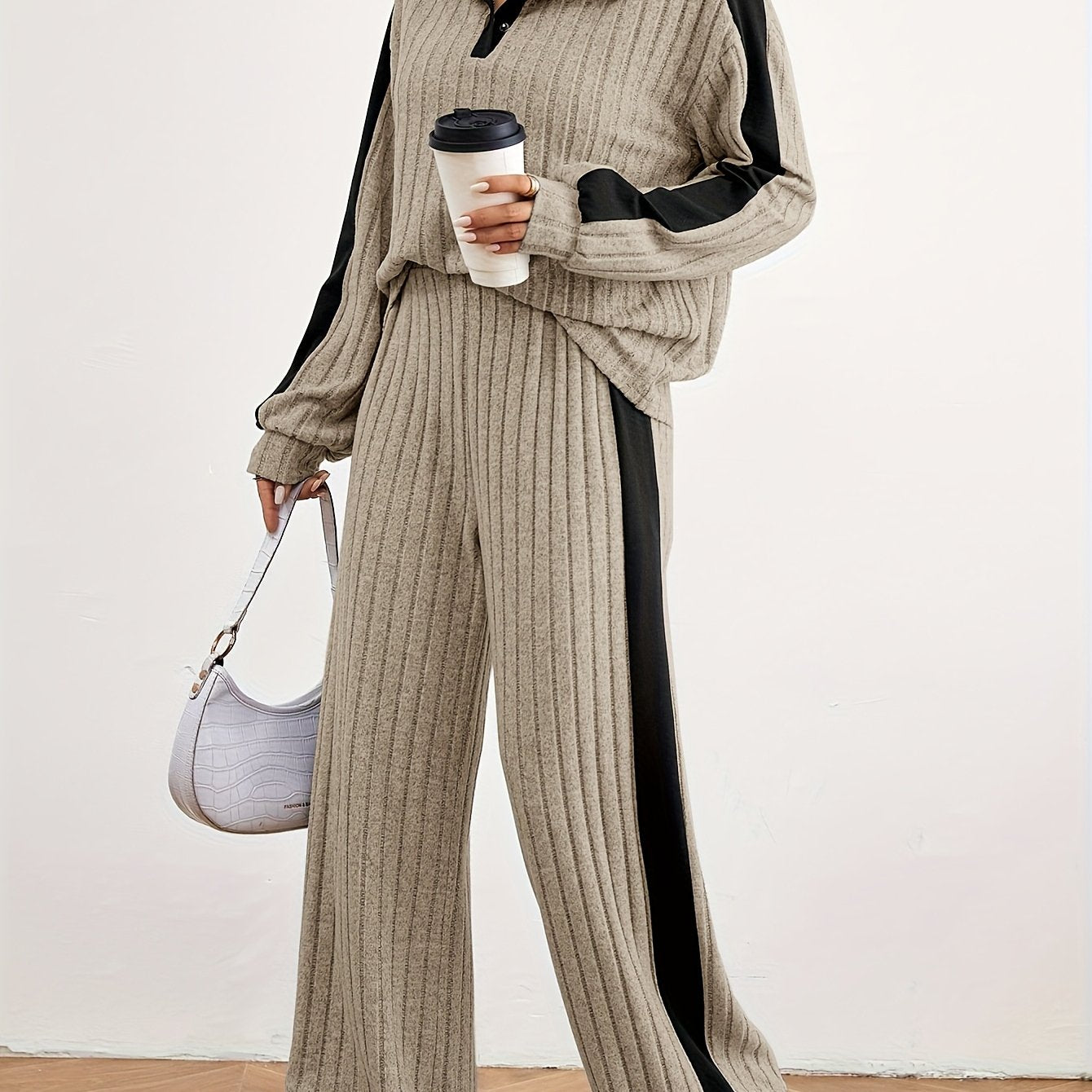 Effortless Chic Womens Casual Loungewear Sweat Set - IRON GODDESS