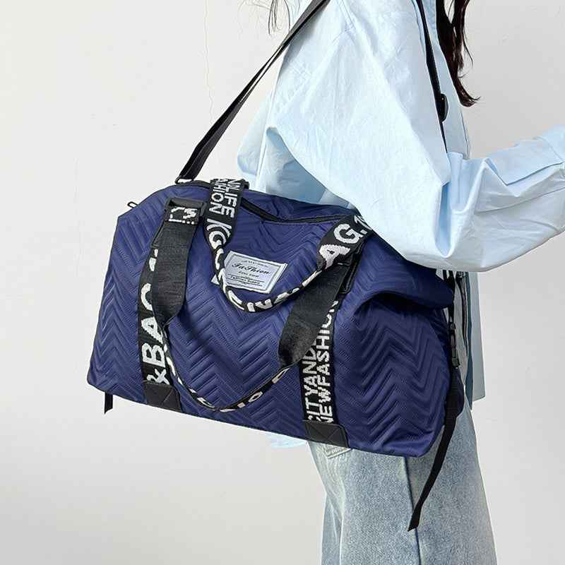 Men's & Women's Heavy-Duty Nylon Crossbody Gym Bag - Vintage 80s Retro '88 Number Print, Adjustable Strap & Padded Shoulder, Black/White Lettering, Casual Travel & Tote for Fitness, Everyday Use (Unisex) - Durable Zipper (R