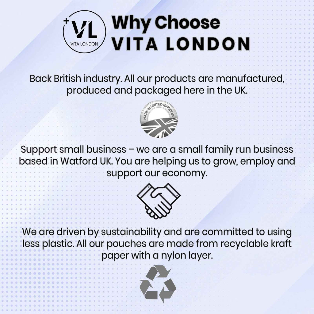 5pk Supplement Bundle - Turmeric, Ginger, Black Pepper - Magnesium Glycinate - Ashwagandha KSM-66 - Lions Mane Mushroom - Vitamin C & Zinc Tablets / Capsules (Not Gummies Or Powder) - Vegan - Gluten Free - Adult - UK - Vita London - Supplements - Vitamins