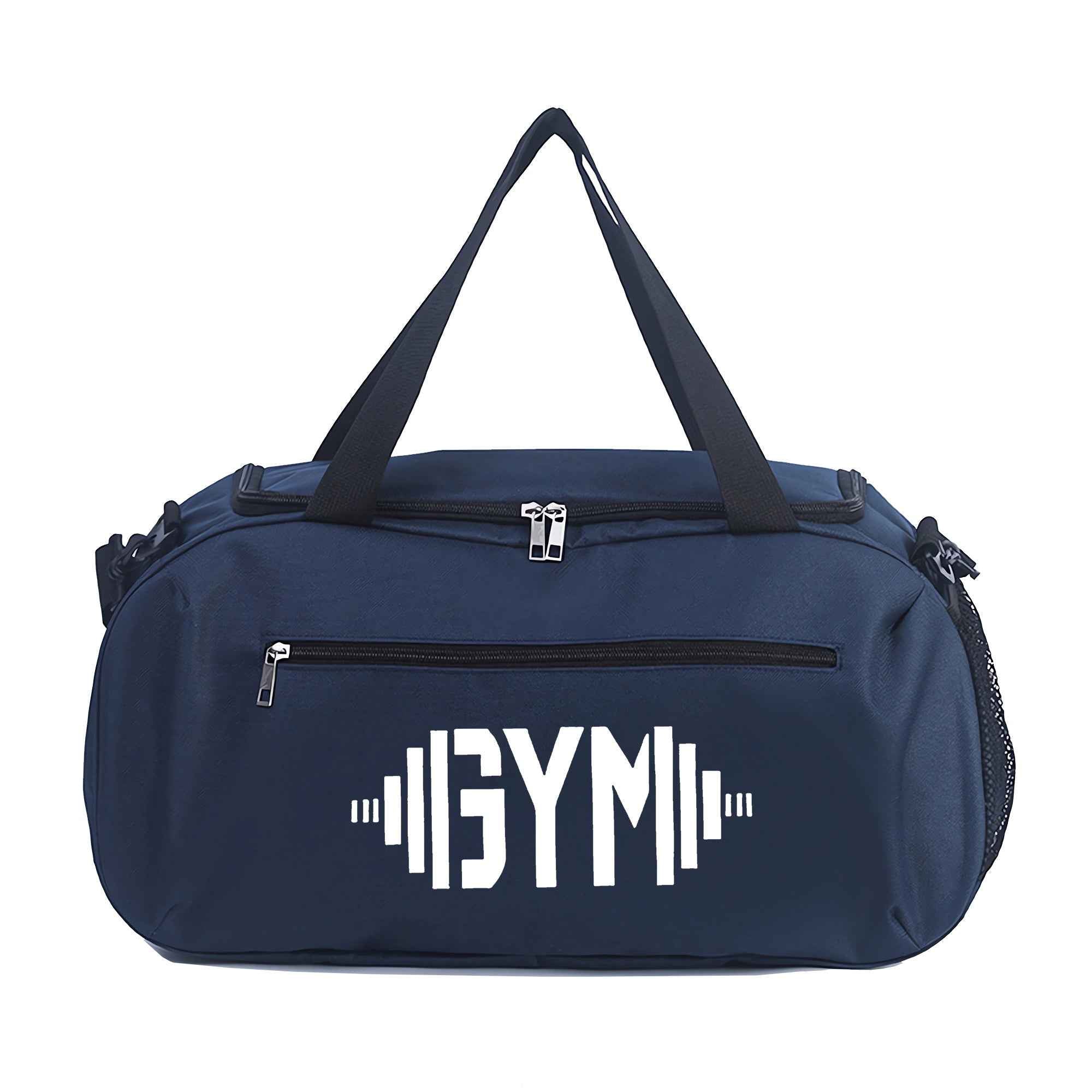 [Gym Dumbbells Print Duffel Bag] Gym Dumbbells Print Large-Capacity Lightweight Zipper Duffel Bag - Durable Polyester Gym & Travel Bag with Reinforced Handles, Machine Washable for Yoga, Training, College, Vacation, Gym Bag, Outdoor Sports Bag, Modern Duf