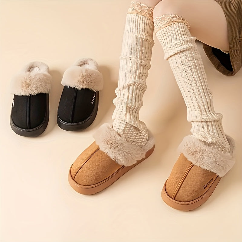 Cozy Fleece Slippers Ultimate Warmth for Indoors  Out - IRON GODDESS