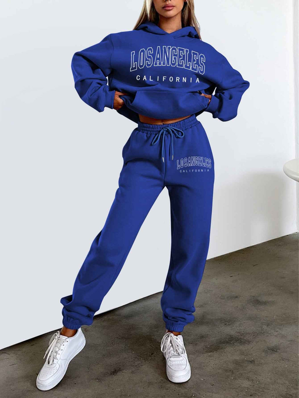 2025 Autumn/ Winter New Women'S Letter-Printed Fleece Pullover Loose Casual Set, Winter Outfit, Cozy Clothing, Elegant Style, Letter Print Design